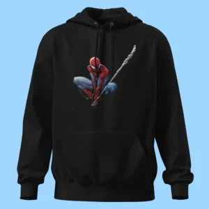 لباس طرح مرد عنکبوتی در حال تار زدن