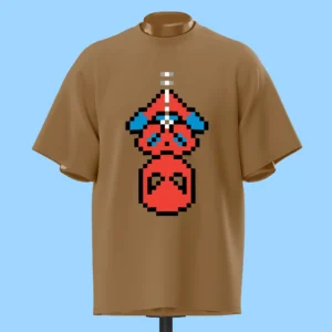 لباس طرح مرد عنکبوتی پیکسلی برعکس