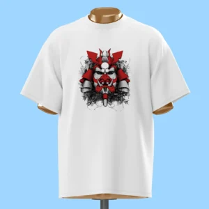 لباس طرح ماسک سامورایی قرمز خشن