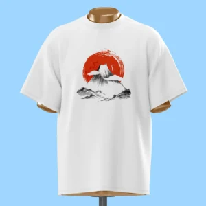 لباس طرح کوه فوجی و خورشید