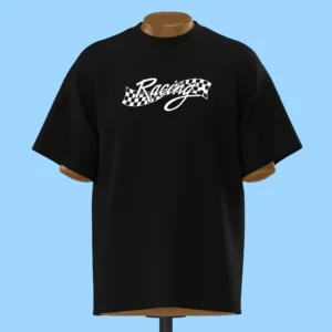 لباس طرح پرچم شطرنجی و نوشته ریسینگ