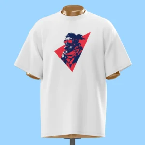 لباس طرح جنگجو با ماسک قرمز و مثلث